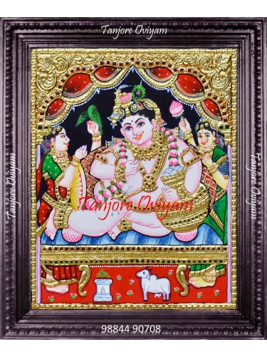 Butter Krishna Tanjore Painting